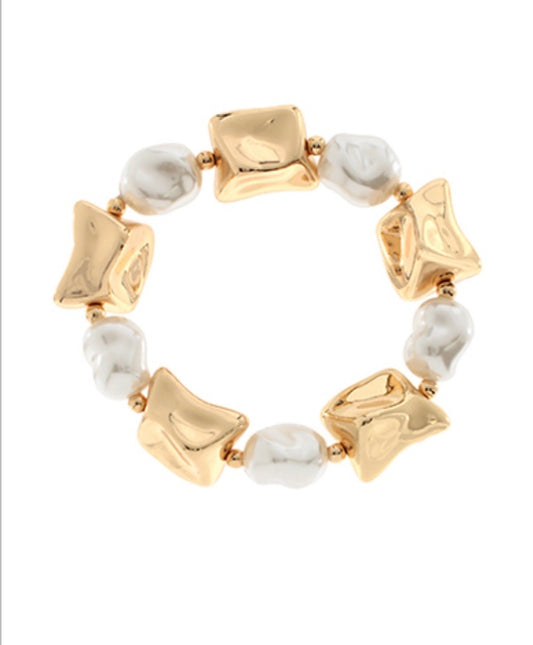 Clear Bead and Ice Mix Bracelet