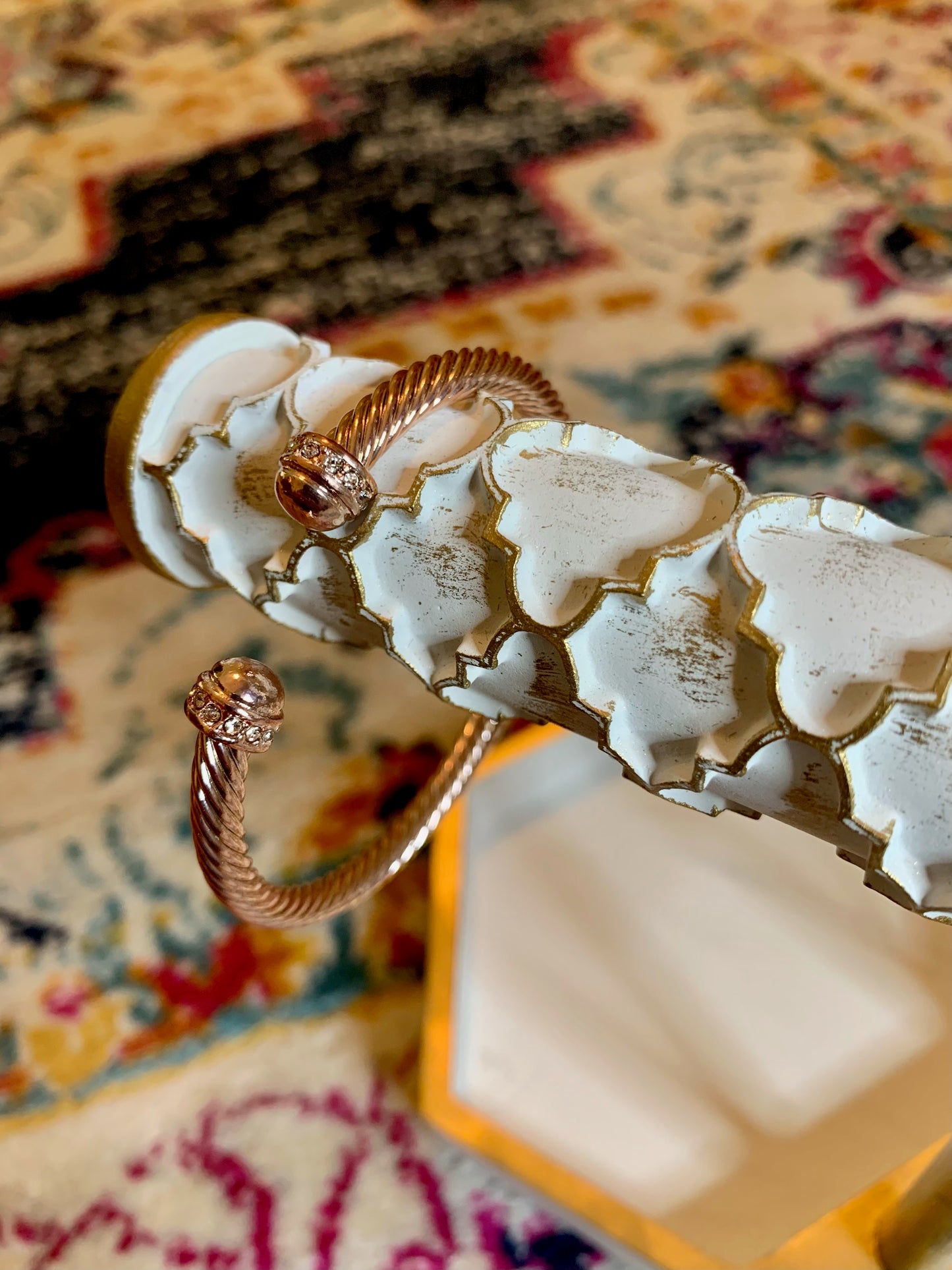 Rhinestone detail bangle