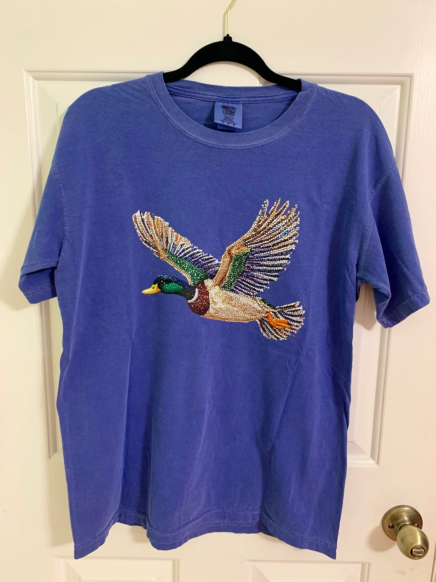 Faux Rhinestone Duck Graphic Tee