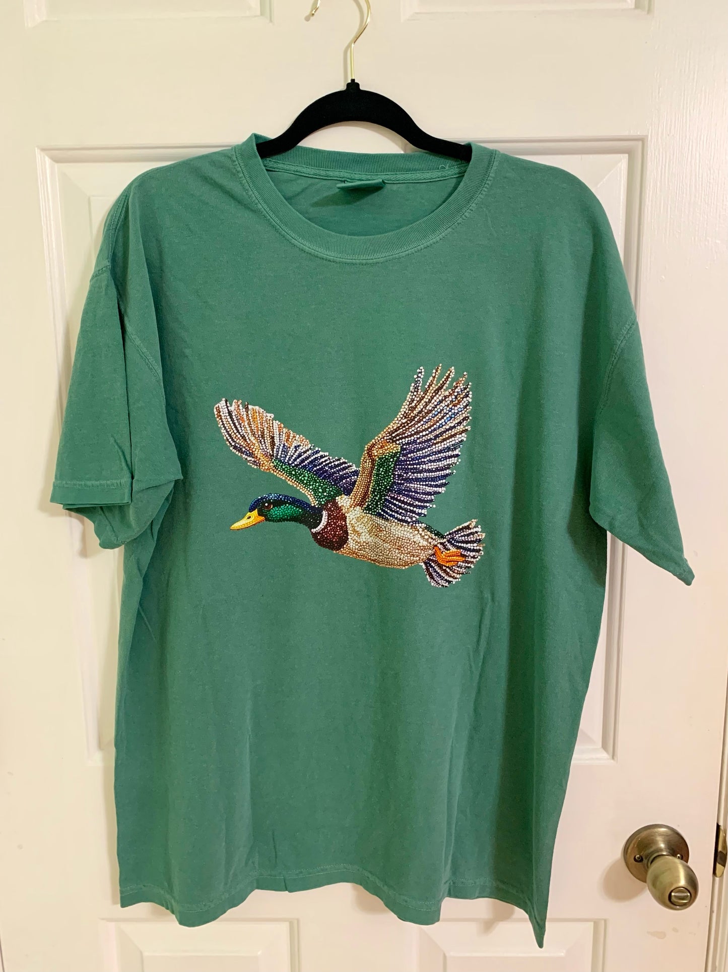 Faux Rhinestone Duck Graphic Tee
