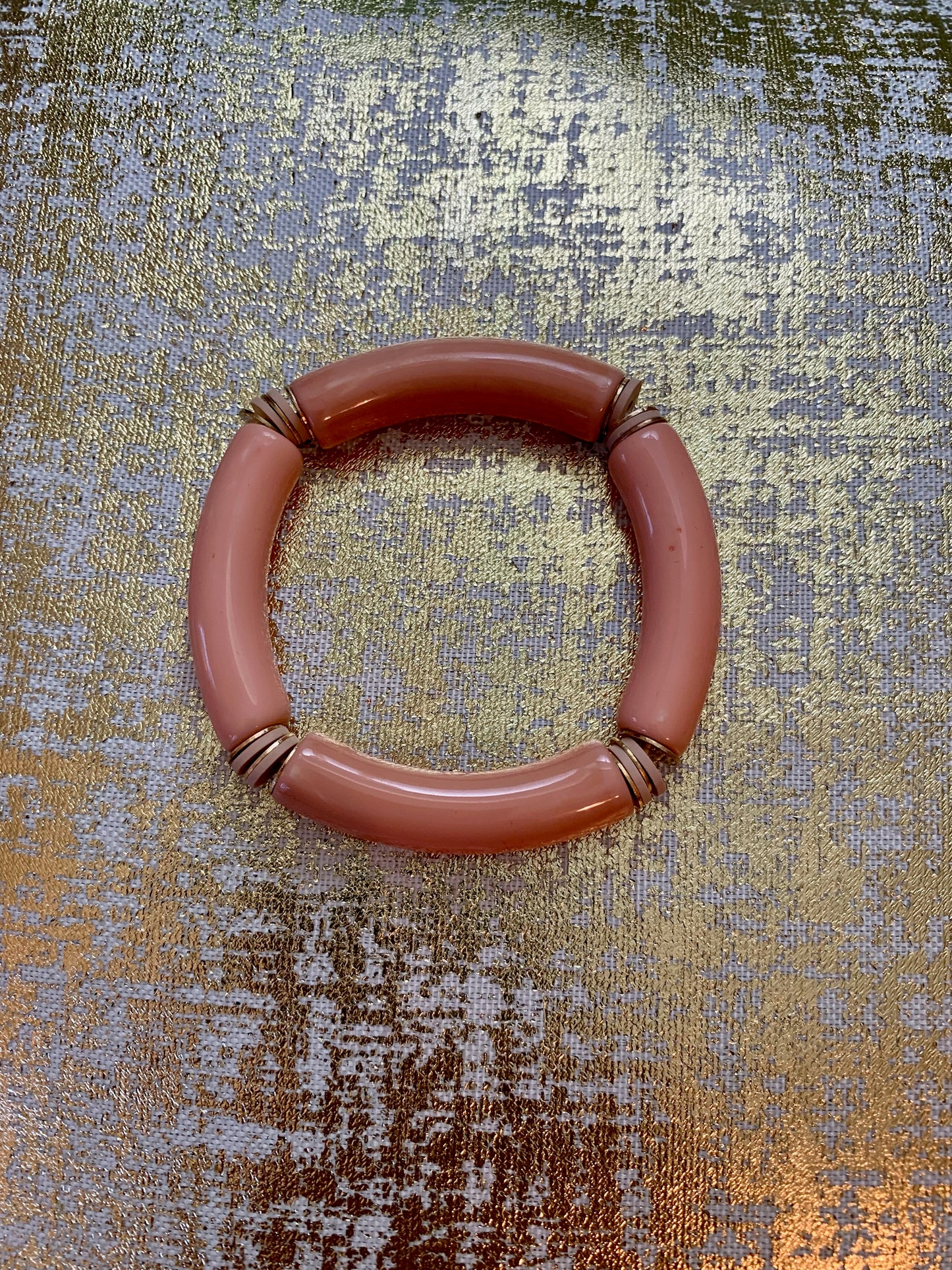 Two Toned Pink Mixed Acrylic Bracelet