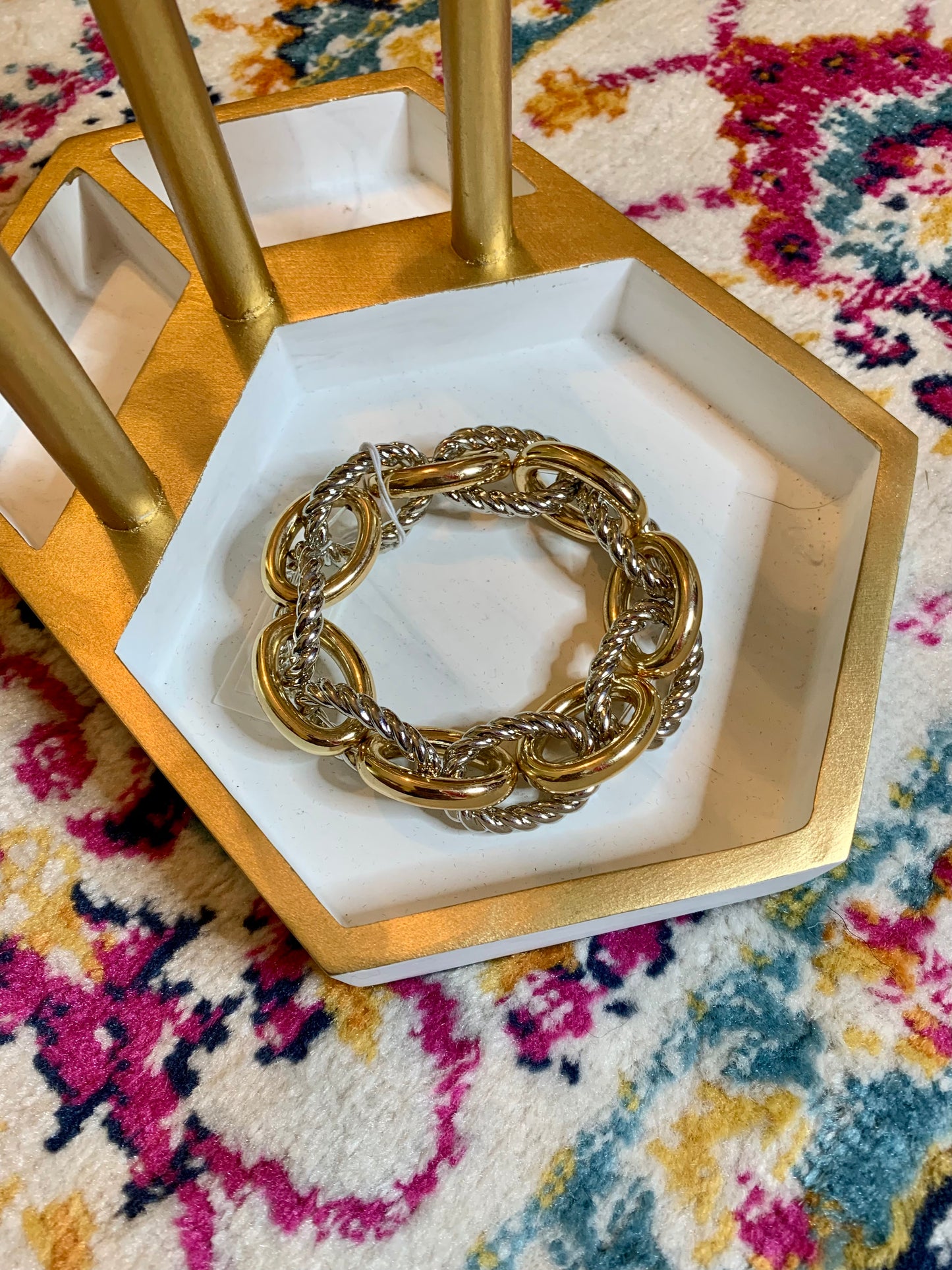 Chunky and Classic linked bracelet