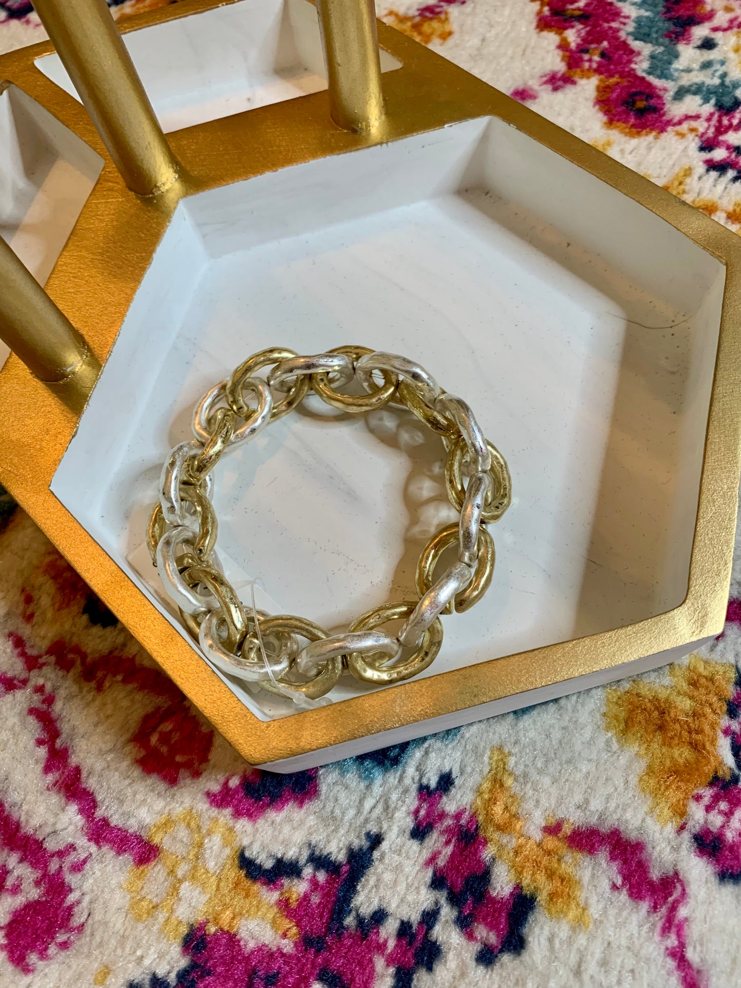 Chunky and Classic linked bracelet