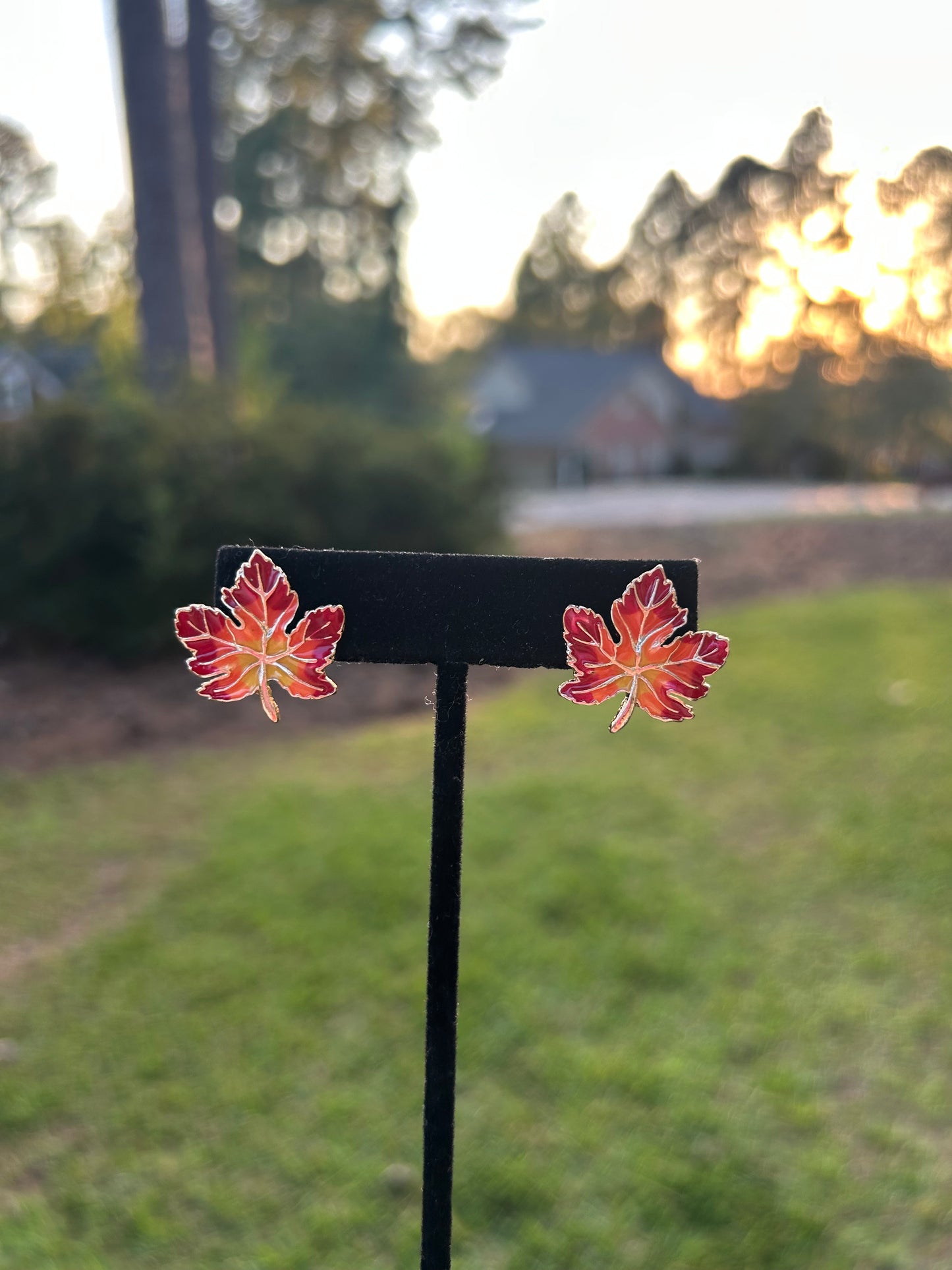 Fall Leave Studs
