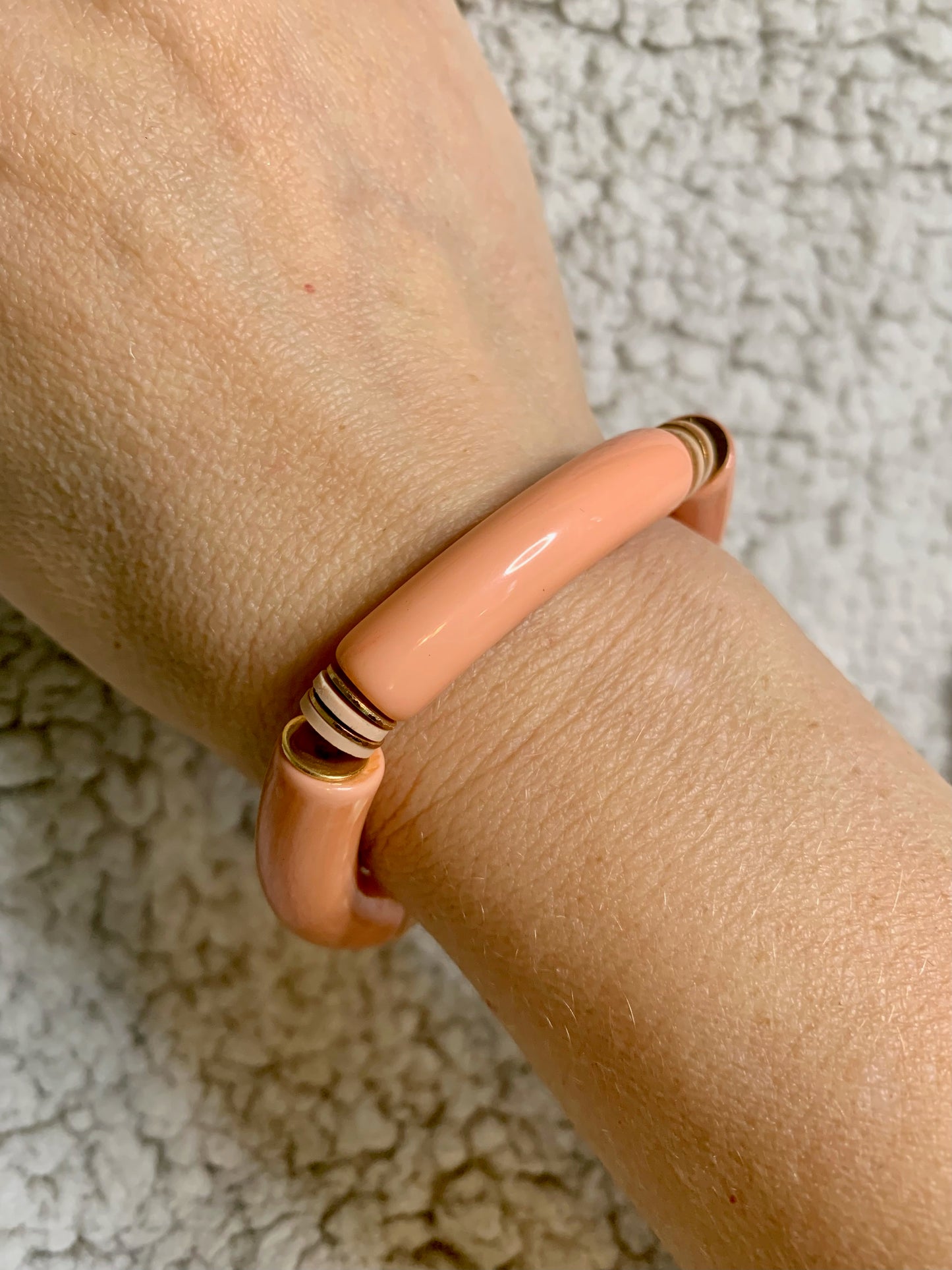 Two Toned Pink Mixed Acrylic Bracelet