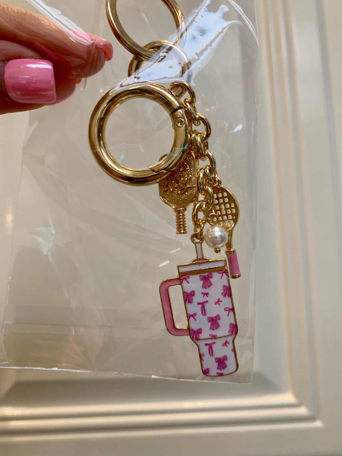Pretty an Pink Keychain