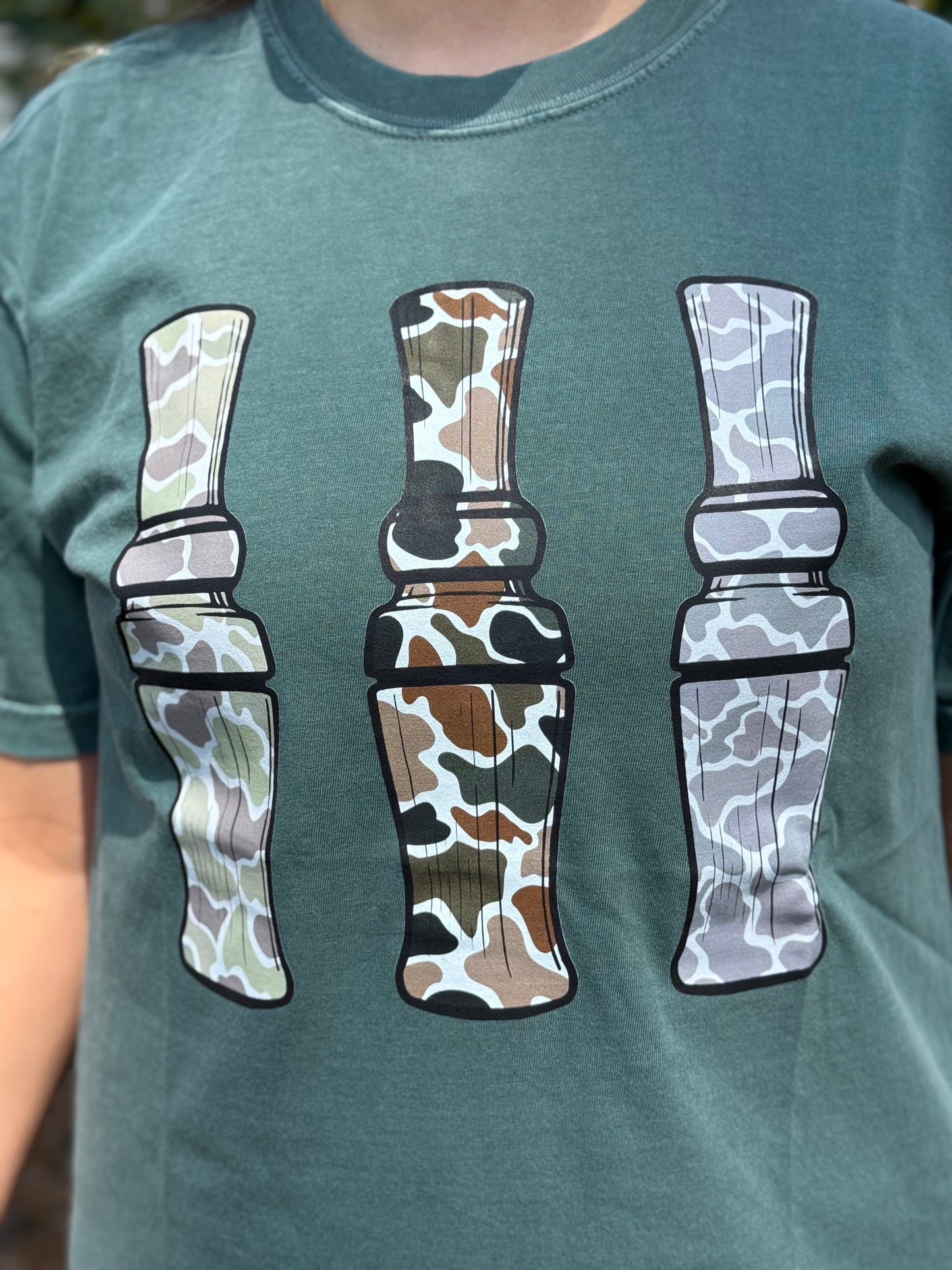 Duck Call Hunting Graphic Tee