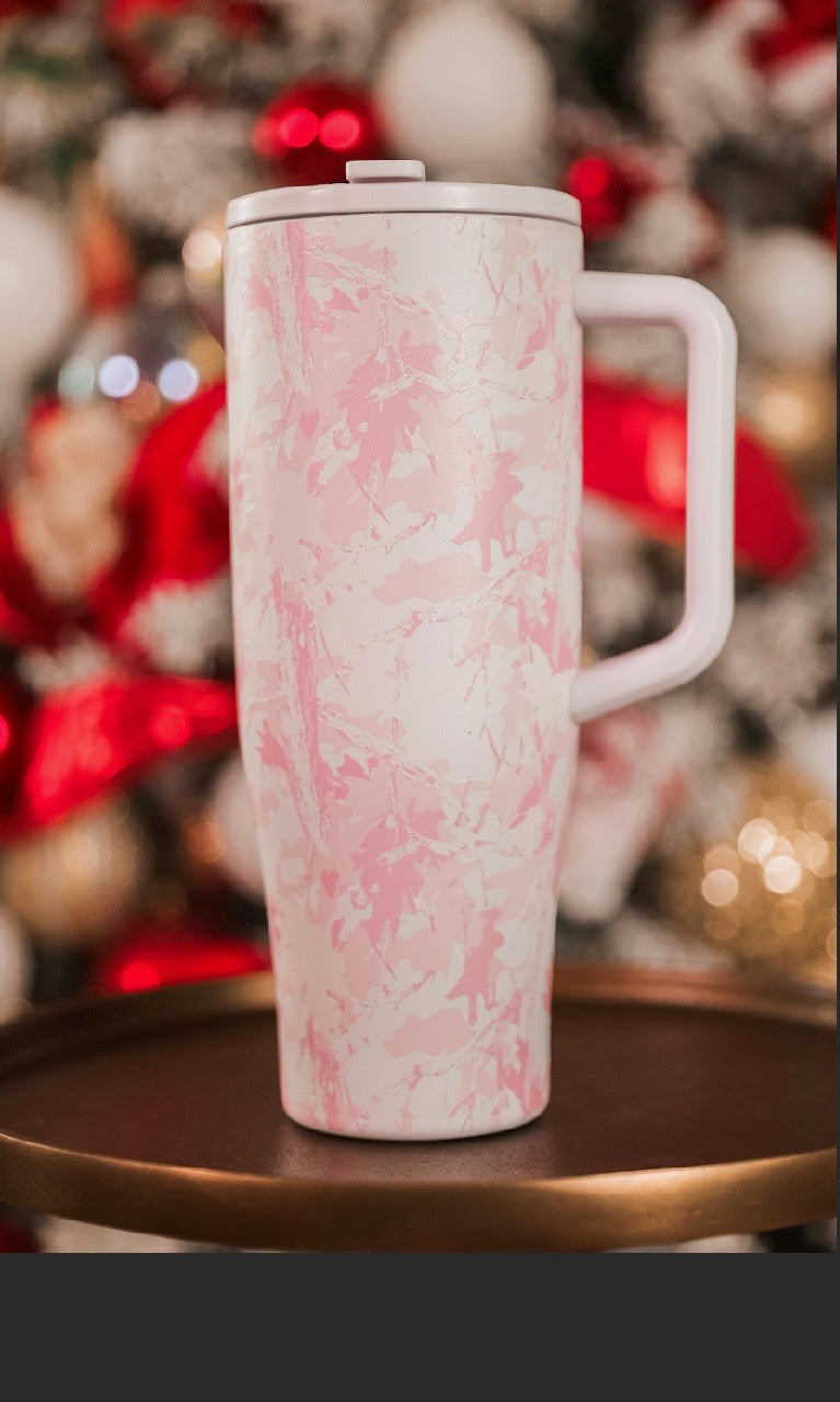 Chloe Camo Sleek Tumbler- Pink
