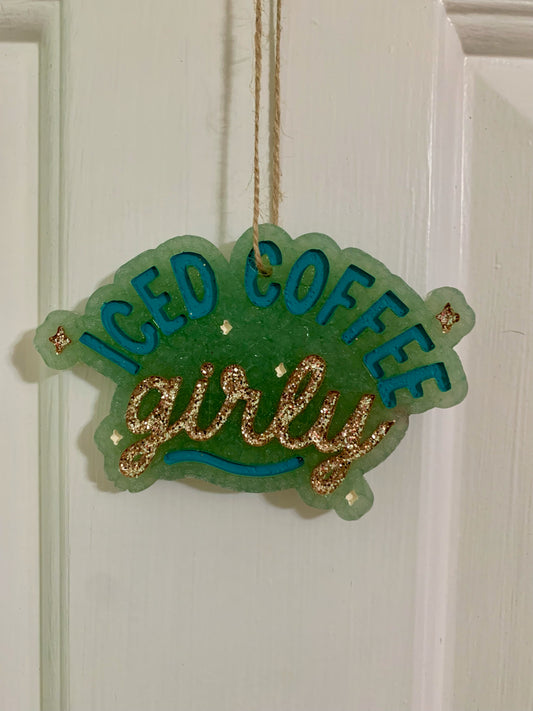 Iced Coffee Girly Car Freshie