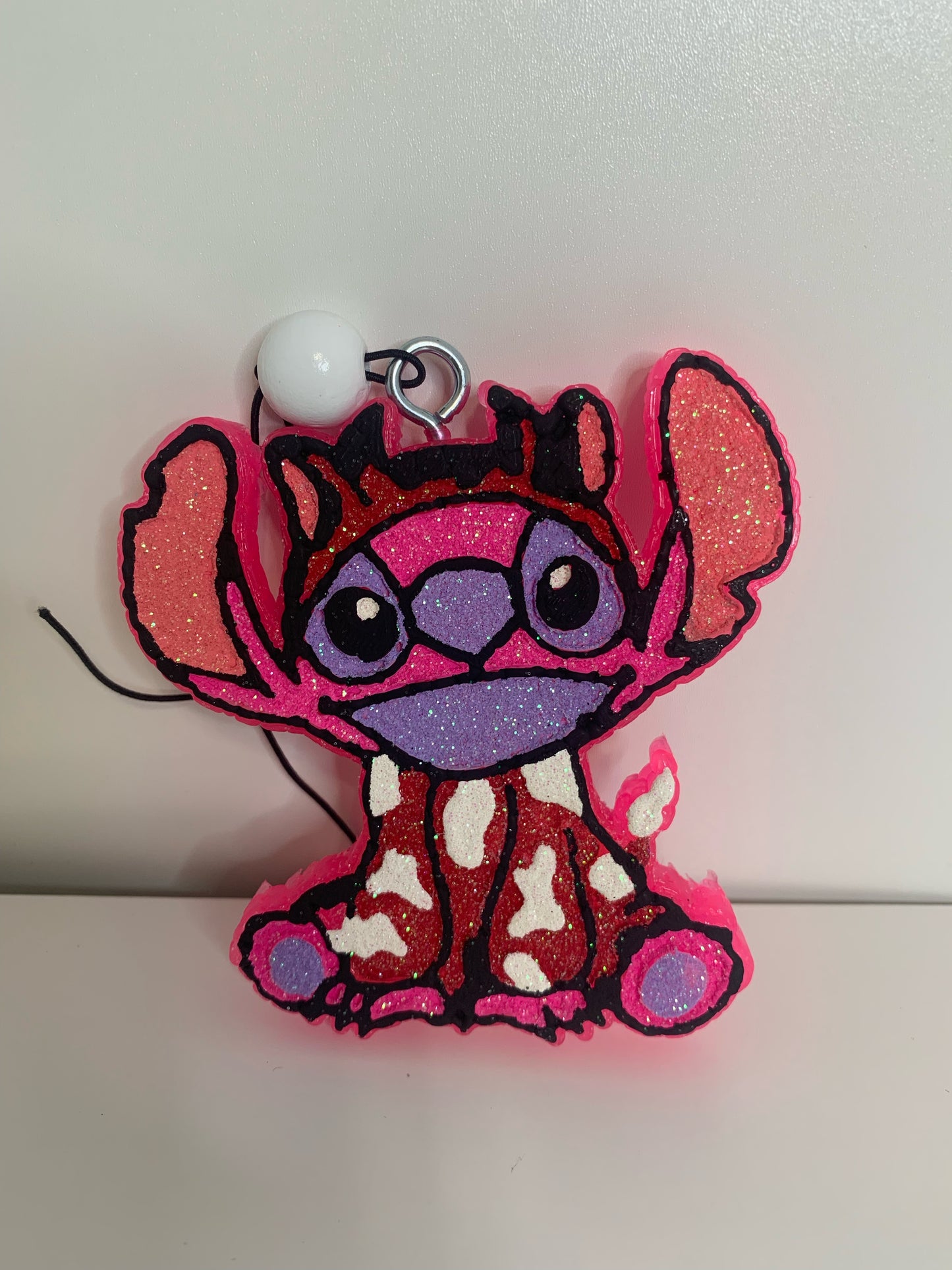 Pink Stitch Car Freshie