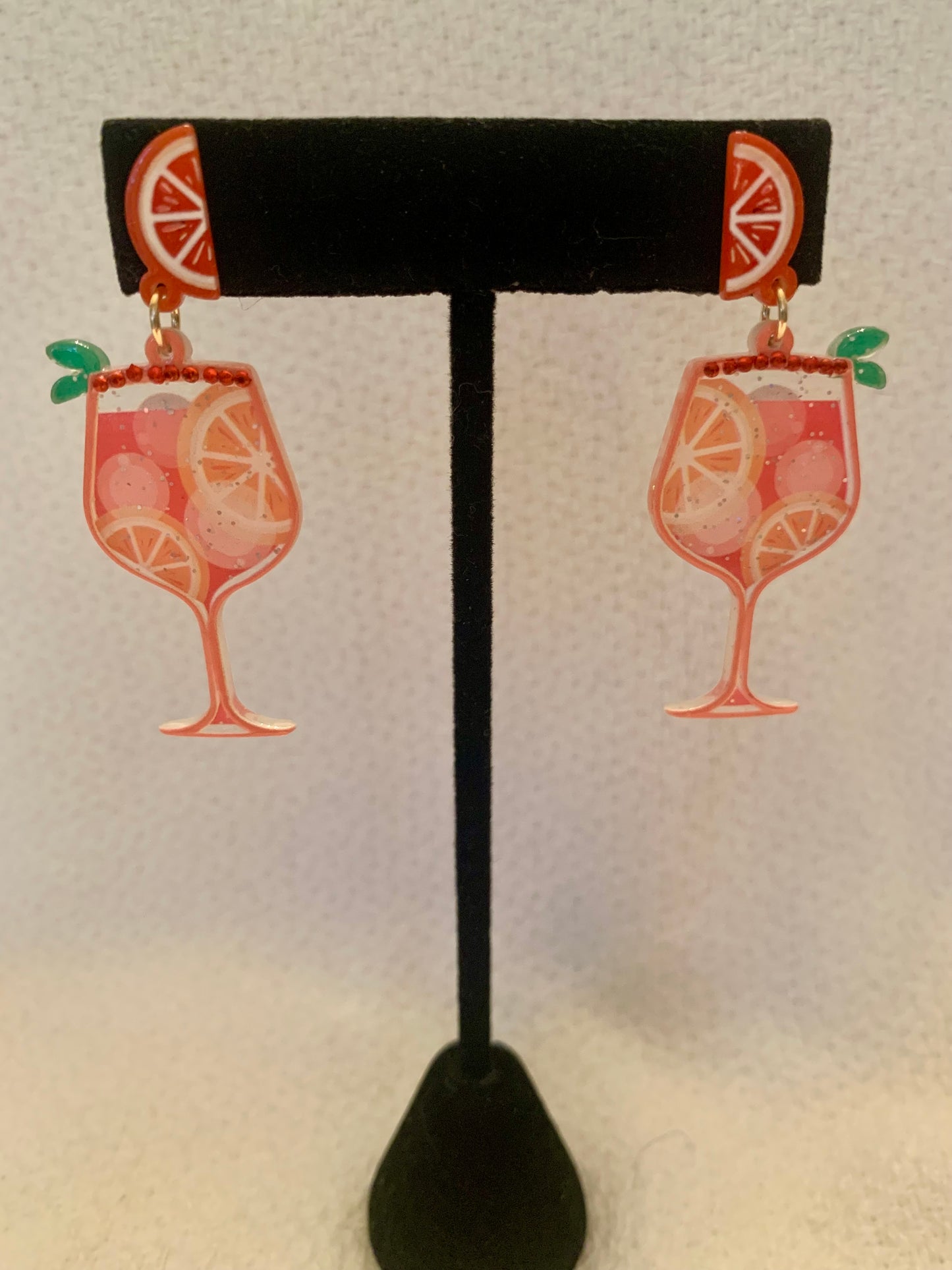 Cocktail Glass Earrings