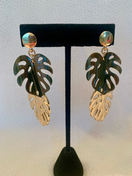 Double Palm Earrings