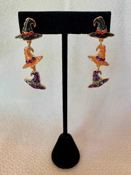 Witches Hat Dangle Earrings