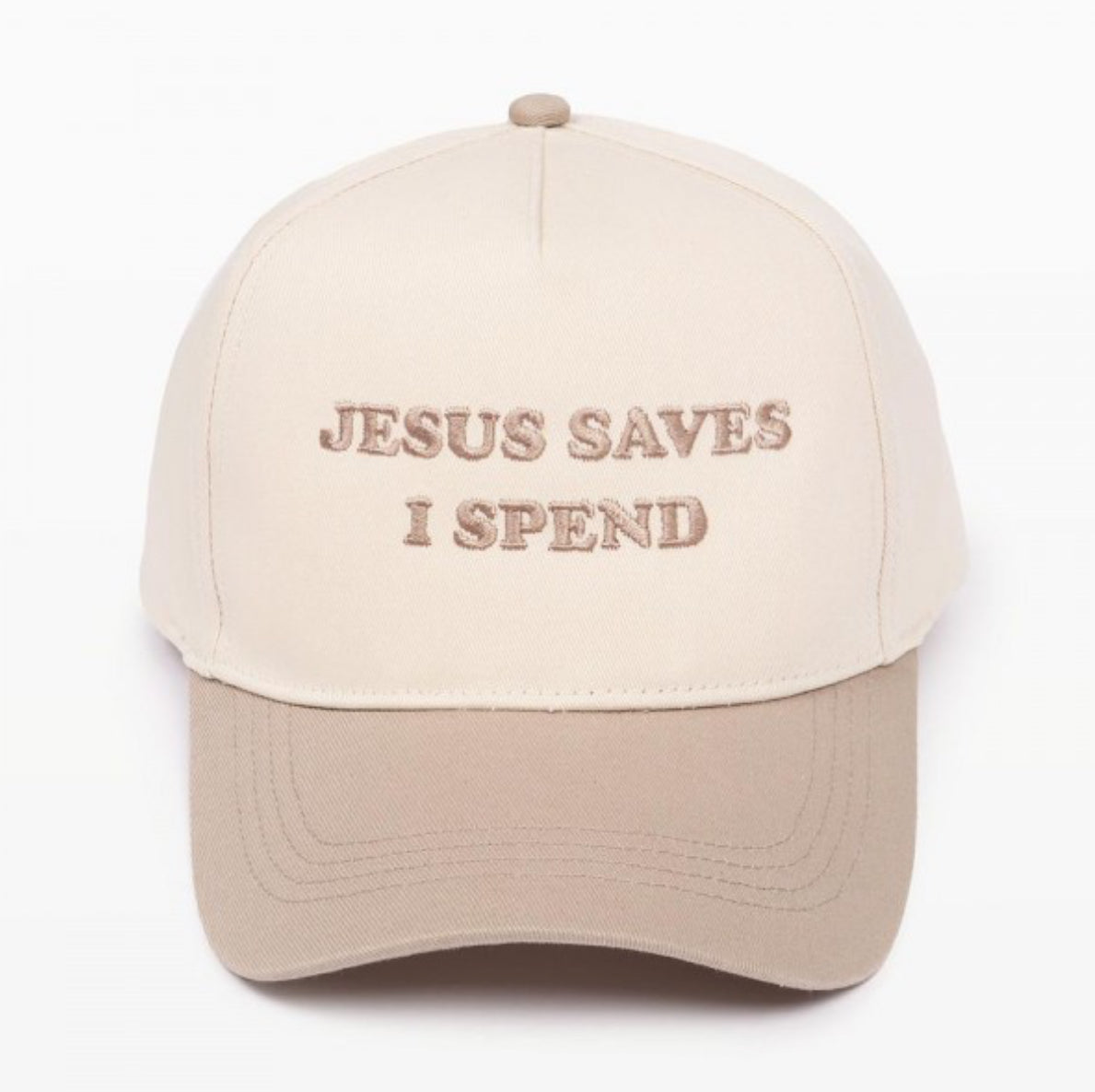 “Jesus Saves I Spend” Hat