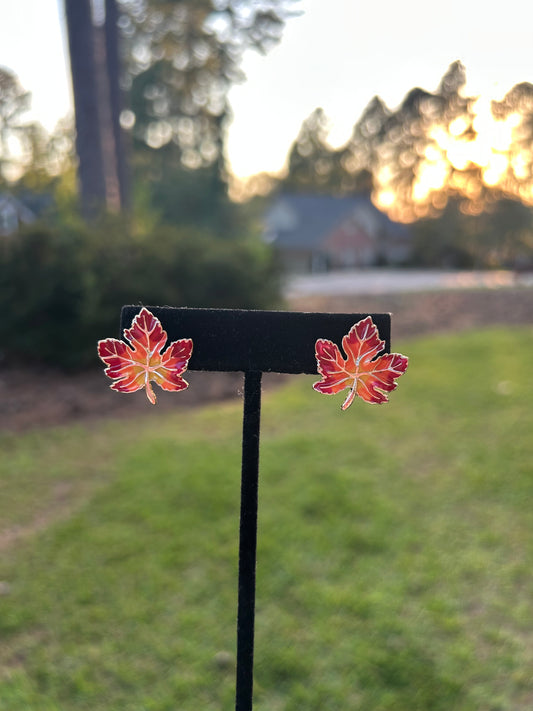Fall Leave Studs