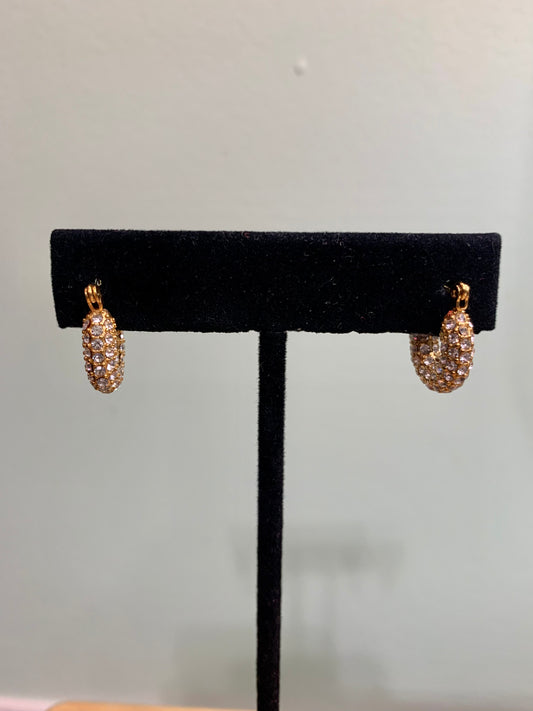 Dainty Diamond Hoops