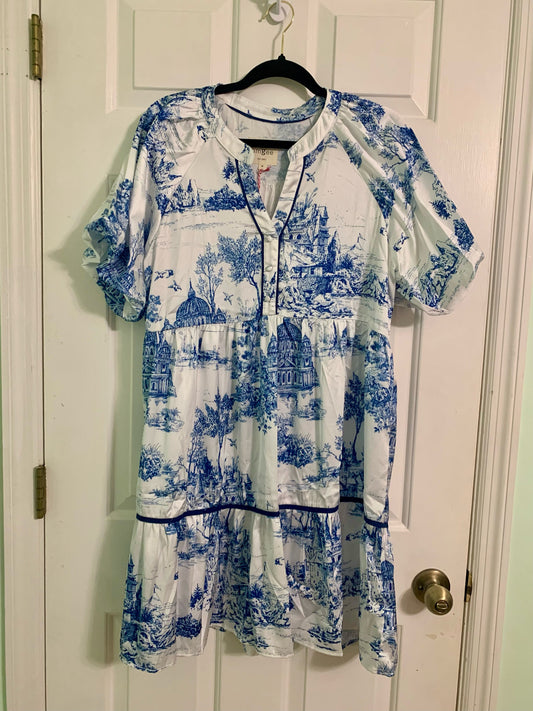 Blue Willow Midi dress