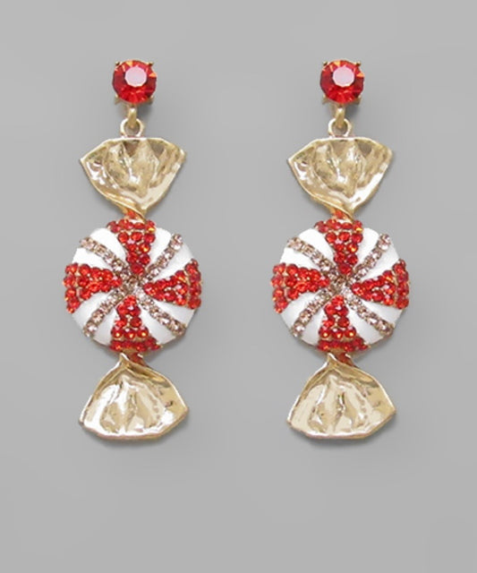 Peppermint Candy Earrings