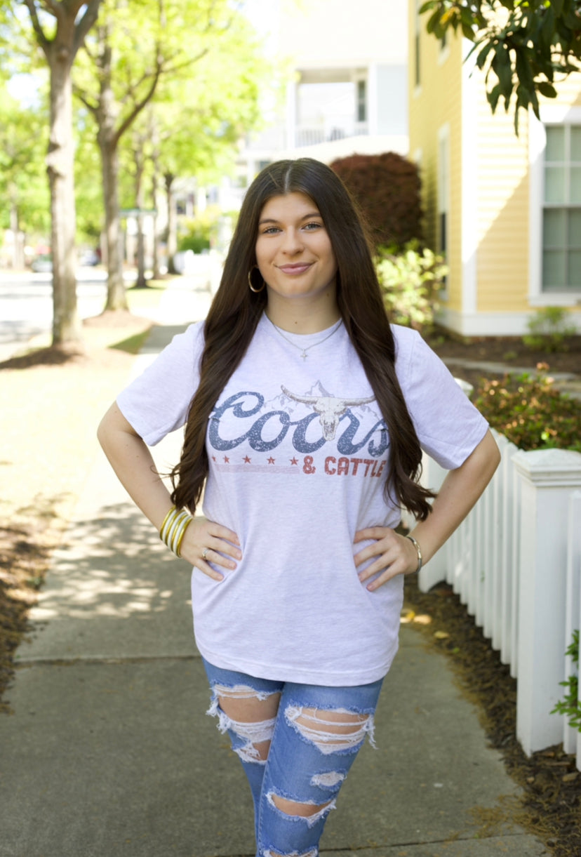 Coors and Cattle Graphic Tee